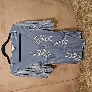 Lucky Brand Blue and White Tunic Top